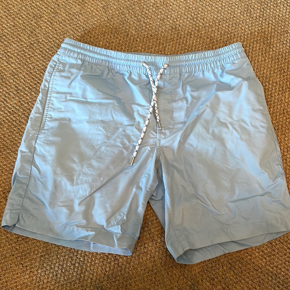Bonobos Pull-on Pool Blue Shorts sz M 7 inch inseam